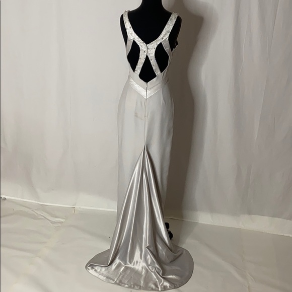 Grey Prom Gown. - Picture 3 of 5